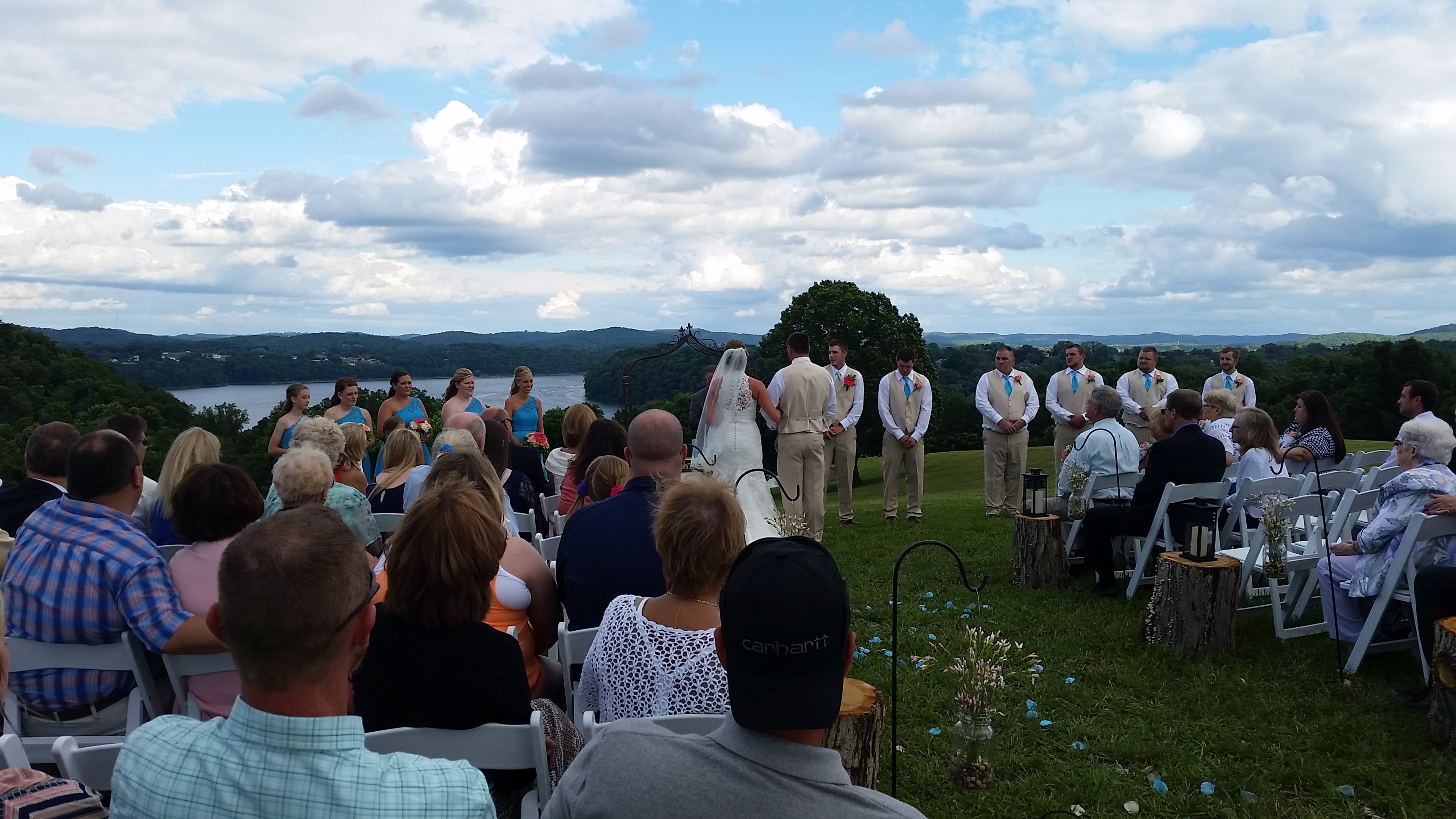 an out door wedding from the services of Pickett dynamic